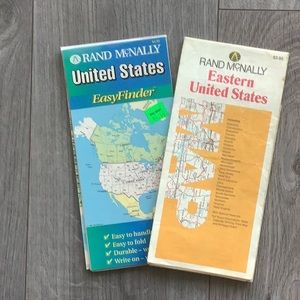 US Maps, Vintage, Ephemera, Rand McNally